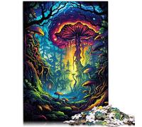 Puzzle per Adulti 1000 pezzi Mondo di Funghi Colorati Decorazione della Casa Puzzle Giocattoli Migliorare la memoria Adatto per Adolescenti dai 14 Anni e oltre 50x70cm