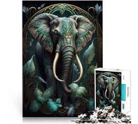 Puzzle per adulti 1000 pezzi Mondo immaginario Elefante Fatto di cartone da 14 anni in su Gioco di famiglia per e Un'opera d'arte misurare:38x52cm