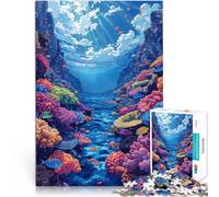 Puzzle per adulti 1000 pezzi Mondo subacqueo difficile e sfida sollievo dallo stress sfida difficile per i 14 anni 26x38cm