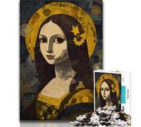 Puzzle per adulti 1000 pezzi Monna Lisa astratta, aiuta il cervello ad allenarsi, giocattoli avvincenti per coltivare la pazienza, decorazione perfetta (38x26cm)