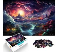 Puzzle per Adulti 1000 pezzi Monte Fuji colorato Puzzle interessanti per la riduzione dello Stress 26x38 cm Sollievo Stress Sfida Difficile