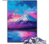 Puzzle per adulti 1000 pezzi Monte Fuji, Giappone Puzzle in legno Giocattoli Regalo Educativo Intellettuale Decompressione Divertente Gioco per famiglie Dimensioni 50X75CM