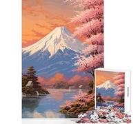 Puzzle per adulti 1000 pezzi Monte Fuji giocattoli antistress regali per donne e uomini gioco educativo impegnativo da completare dimensioni 38x26cm