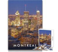 Puzzle per adulti 1000 pezzi Montreal Canada Giochi rilassanti Vacanza a casa Uccidere il tempo Regali di Babbo Natale segreto Dimensioni 38x52cm