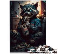 Puzzle per adulti 1000 pezzi mostri mangiare puzzle regali 26 x 38 cm antistress sfida difficile per adolescenti dai 14 anni in su
