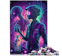 Puzzle per adulti 1000 pezzi mostro alieno puzzle per gioco educativo sfida giocattolo art deco per la casa 19,7 pollici x 29,5 pollici adatto per adolescenti da 14 anni e oltre
