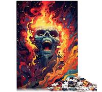 Puzzle per Adulti 1000 pezzi Mostro in fiamme Concorso di Velocità a Mano 26x38cm Regali per Amici e Famiglia per Adolescenti 14 Anni e Più