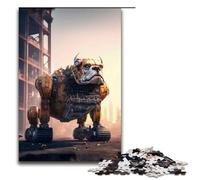 Puzzle per adulti 1000 pezzi motivo Bulldog regalo di compleanno regali per ragazzi dai 14 anni in su 75x50 cm