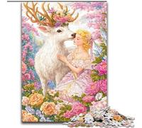 Puzzle per adulti, 1000 pezzi, motivo cervi anime, puzzle in legno, gioco interattivo per famiglie, adatto a partire dai 14 anni (dimensioni 50x75cm)