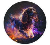 Puzzle per adulti, 1000 pezzi, motivo: Cocker Spaniel fantasy, puzzle di carta, gioco interattivo per famiglie, rompicapo, giocattolo educativo (67,5x67,5 cm)