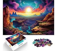 Puzzle per adulti, 1000 pezzi, motivo: Grand Canyon americano, montaggio di motivi 50 x 75 cm, con poster coordinato e scheda di domande per i 14 anni e più