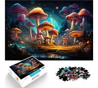 Puzzle per adulti, 1000 pezzi, motivo: mondo dei funghi come regalo puzzle, 50 x 75 cm, decorazione per la casa e regali per adolescenti dai 14 anni in su