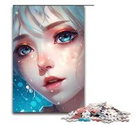 Puzzle per adulti 1000 pezzi motivo ragazza bionda carina decorazione per la casa ideale come regalo per tutta la famiglia 75x50 cm