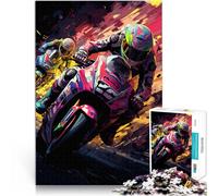 Puzzle per adulti 1000 pezzi MotoGP compito di pensiero 26 x 38 cm rafforza l'amore tra coppie per adolescenti dai 14 anni in su
