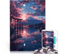 Puzzle per adulti 1000 pezzi Mount Fuji Tori Porta compito pensiero 50 x 75 cm Promuove l'amore tra coppie per adolescenti dai 14 anni in su