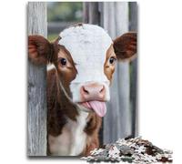 Puzzle per adulti 1000 pezzi Mucche da fattoria per età 14+ Quiz Game Attività divertenti a casa, regalo di compleanno, regali di viaggio 26x38cm