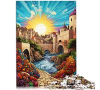 Puzzle per Adulti 1000 pezzi Mura della Città di Dubrovnik Giochi educativi a Casa Giocattoli fai da te Migliorare l'amore Tra Le Coppie 14,96 "x 20,47 "
