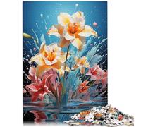 Puzzle per adulti, 1000 pezzi, narcisi, puzzle fai da te, aiuta il cervello ad allenare i giocattoli che creano dipendenza per promuovere la pazienza, 26 x 38 cm