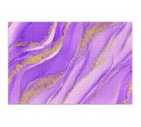 Puzzle per adulti 1000 pezzi natura morbida lavanda marmo dorato glitter arte giocattolo pittura difficile grande puzzle famiglia amanti regali, 75 x 50 cm