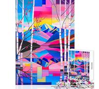 Puzzle per adulti 1000 pezzi Natures Canvas Toy Decorazione da parete Opera d'arte Regalo per gioco educativo Migliora l'amore tra coppie Dimensioni 50x75cm