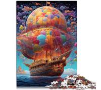 Puzzle per adulti 1000 pezzi nave pirata colorata Il puzzle tutta la famiglia per 14 anni 26 x 38 cm