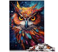 Puzzle per adulti, 1000 pezzi, Nebula Owl s, giocattolo educativo per alleviare lo stress, rafforzare l'amore tra coppie, per adolescenti dai 14 anni in su, 26 x 38 cm