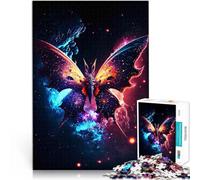 Puzzle per adulti 1000 pezzi Nebulosa Cosmico Farfalla Puzzle per Gioco educativo Sfida Giocattolo per Adolescenti Età 14+ 26x38cm