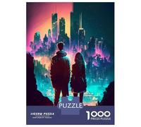 Puzzle Per Adulti 1000 Pezzi Neon Night Dream for Two Puzzle Rompicapo Gioco Difficile Regali Difficili Per Amici E Familiari 52x38cm/1000pcs