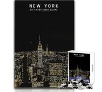 Puzzle per adulti 1000 pezzi New York Bellissimo gioco di design Un'opera d'arte Regalo per compleanni Dimensioni 50x75cm