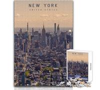 Puzzle per adulti 1000 pezzi New York Family Fun & Game Night Taglio di precisione Regalo per compleanni Dimensioni 38x52cm
