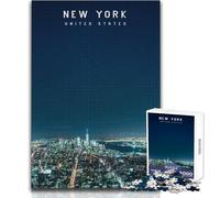 Puzzle per adulti 1000 pezzi New York Gioco stimolante Giocattoli Decorazione per la casa Giocattoli antistress Dimensioni 38x52cm