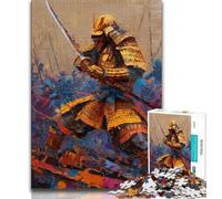 Puzzle per adulti 1000 pezzi Ninja d'oro giapponesi, impegnativo e difficile, ideale come regalo per tutta la famiglia (dimensioni 75x50cm)