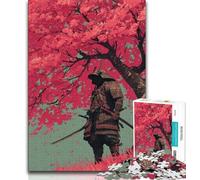 Puzzle per adulti 1000 pezzi Ninja sotto l'albero di ciliegio in fiore Puzzle per adolescenti antistress Vacanza ammazza tempo Lista dei desideri con Babbo Natale 75x50cm