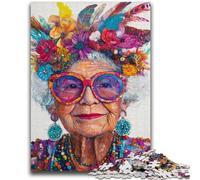 Puzzle per adulti 1000 pezzi Nonna felice per 14 anni e oltre Gioco impossibile Regalo di Natale e compleanno 26x38cm