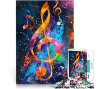 Puzzle per Adulti 1000 Pezzi nota musicale Difficile e Sfida Sfidare Da Completare Ma Divertente E Divertente 50 x 74,9 cm per 14 anni