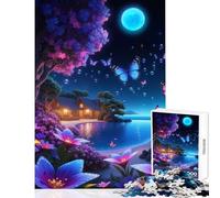 Puzzle per adulti 1000 pezzi Notte incantata sul mare giocattolo educativo regalo per compleanni gioco pratico collezione di artisti belle arti dimensioni 38x26cm