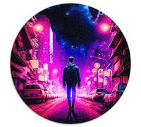 Puzzle per adulti 1000 pezzi "Notte meravigliosa",puzzle rotondo da 1000 pezzi per adulti,attività divertente per tutta la famiglia,sfida per la mente,regalo perfetto per adolescenti (67,5x67,5 cm)
