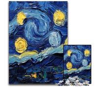 Puzzle per adulti 1000 pezzi Notte stellata Paese Puzzle di cartone Antistress Vacanza ammazza tempo, Un'opera d'arte per bambini dai 14 anni in su 26X38cm