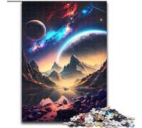 Puzzle per adulti 1000 pezzi Oasi extraterrestre Puzzle in legno, gioco di attività per famiglie per adolescenti, fai da te Decorazione per la casa Rompicapo Regalo 1000 pezzi(50x75cm)