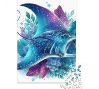 Puzzle Per Adulti 1000 Pezzi Oceanic Fantasy Dolphin Art Puzzle Per Adolescenti Giocattoli Antistress Sfida Difficile Regali Unici Per Compleanno 52x38cm/1000pcs