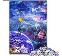 Puzzle per adulti 1000 pezzi "Oltre il nostro mondo" in legno regalo perfetto per bambini dai 14 anni in su giocattolo educativo per adolescenti decorazione per casa e ufficio Dimensioni: 50x75cm.