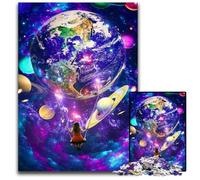 Puzzle per adulti 1000 pezzi Oltre le stelle Puzzle in legno Regalo perfetto per genitori, amanti, amici - Età 14+ 50x75CM/19,68x29,52 pollici