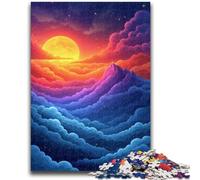 Puzzle per adulti 1000 pezzi Onda arcobaleno Puzzle onda arcobaleno per adolescenti, antistress Vacanza ammazza tempo Migliora l'amore tra coppie 50x75cm