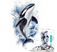 Puzzle per adulti 1000 pezzi Orca - Balena assassina Gioco rilassante Sfida per l'intelligenza Giocattolo avvincente Ottimo regalo Attività per la famiglia (Dimensioni 50x75cm)