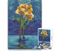 Puzzle per adulti 1000 pezzi Orchidee Analisi dell'acqua e logica Giocattoli fai da te per bambini dai 14 anni in su (dimensioni 50x75cm)