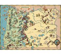 Puzzle per Adulti 1000 Pezzi Oregon Mappa di Legno Jigsaw Puzzle Giochi USA of State Puzzle Map Decorare