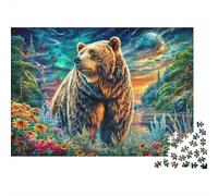 Puzzle Per Adulti 1000 Pezzi - Orso bruno europeo Difficile | Gioco Relax Anti-Stress Con Stampa Nitida | Decorazione Unica Per Appassionati 38x26cm/1000pcs