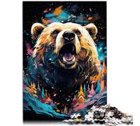 Puzzle per adulti 1000 pezzi Orso Il Puzzle 50 x 70 cm con pezzi di forme casuali completamente incastrabili per i 14 anni e più