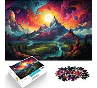 Puzzle per adulti 1000 pezzi Paesaggi di Montagna fantastici Puzzle Divertenti in Famiglia per la decorazione della Casa per e Adolescenti di 14 Anni e oltre 26x38cm