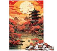 Puzzle per adulti 1000 pezzi paesaggi vintage dal Giappone sfida educativa 26 x 38 cm per alleviare lo stress vacanza a casa tempo